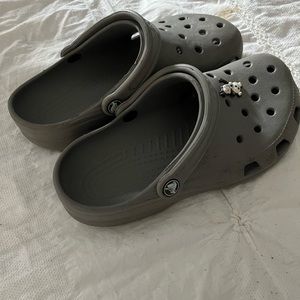 gray crocs